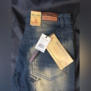 NWT - Marx & Dutch Men’s Distressed Slim Straight Stretch Size 32/32 - NWT